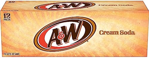 A&W Cream Soda, 12 fl. oz. Cans, 12 Pack (Pack of 2)