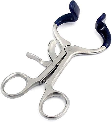 Dental Molt Mouth Gag 4.5" Dip Blue Orthodontic Oral Opener Stainless Steel Dental Instrument
