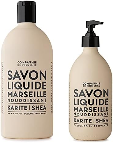 Compagnie de Provence Savon de Marseille Liquid Soap - Karite Shea Butter - 16.7 oz and 33.8 oz Bottles