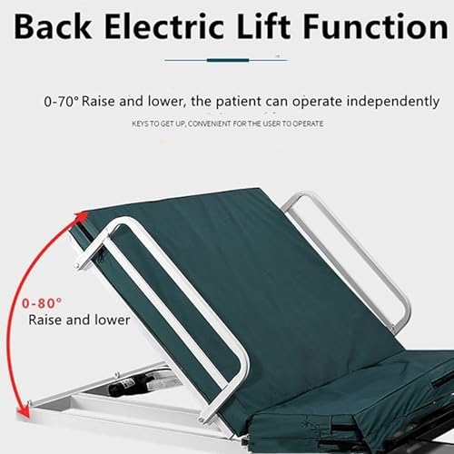 Electric Bed Backrest, Sit-Up Back Stand Assist Aid, Back Lifting Angle: 80°±5°, Maximum Load Capacity 150kg, for Back Support, Acid Reflux, Post-Operative and Snoring Relief