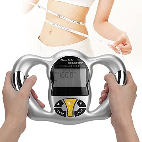 Handheld Body Fat Loss Monitor Digital Body Fat Analyzer BMI Meter Body Fat Measurement Device for , Fitness Monitoring, Health