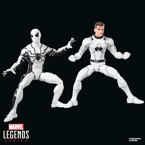 Marvel Legends Series Future Foundation Mister Fantastic & Spider-Man Two-Pack, 2 Fantastic Four Comics-Inspired Collectible 6-Inch Scale Action Figures