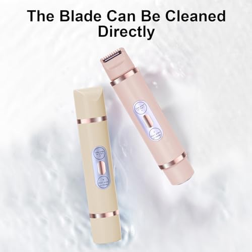 Trimmer Shavers For Women 2 In 1 Wet/Dry Electric Body Hair Trimmer Facials Hair Removal Shavers Gifts 2 In 1 Electric Shavers For Hair Removal