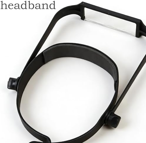 Headband Magnifier | Magnifying Headset with 1.6X-3.5X Lenses、Professional Head-Mounted Magnifier, Hands-Free Adjustable Head Magnifier for Jewelry Making, Watch Repair, Reading & Detailed Hobbies