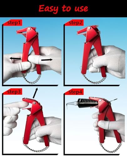 Automotive Repair hand Tools,RTV Tube Squeezer Tool, Tube Grip For Automotive RTV Silicone Sealant. 2.5” Industrial Size Silicone Squeezer. Reduce Waste, Ease Hand Fatigue, Improve Efficiency.