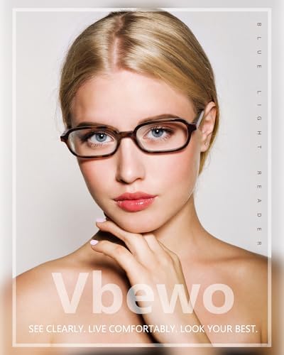 6 Pack Blue Light Blocking Reading Glasses for Women & Men, 97.69% Blue Light Filter Anti Eye Strain HD Clear Lens