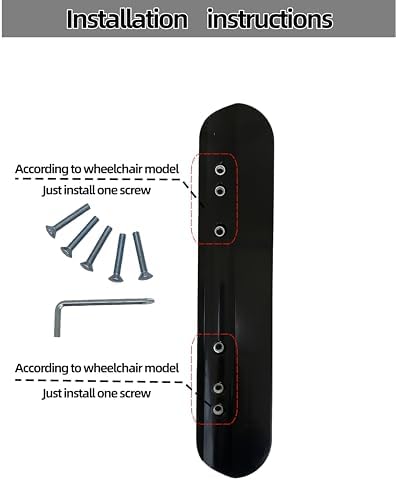 Wheelchair Armrest Pads, Premium Wheelchair Arm Pads 10-1/4“(2pcs), Wheelchair Armrest, Compatible with Most Brands of Wheelchairs -Black