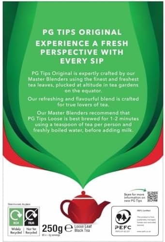 PG Tips Loose Leaf Tea, White, 8.8 Oz