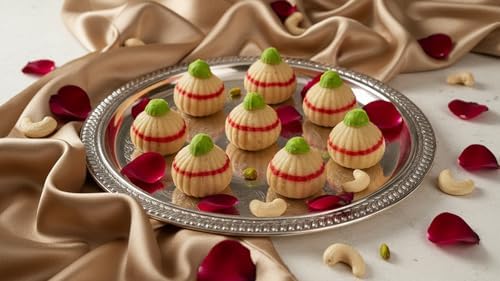 Ghasitaram Gifts Indian Sweets - Mawa Ring Modak 800 gms