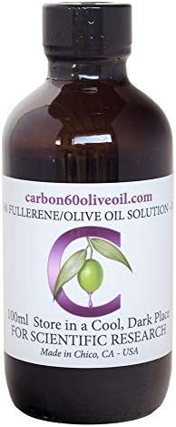 Research Grade Carbon 60 Olive Oil, 100ml bottle