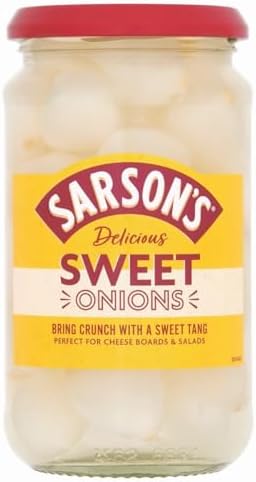 Sarson's Sweet & Mild Silverskin Onions 460g (Pack of 1)