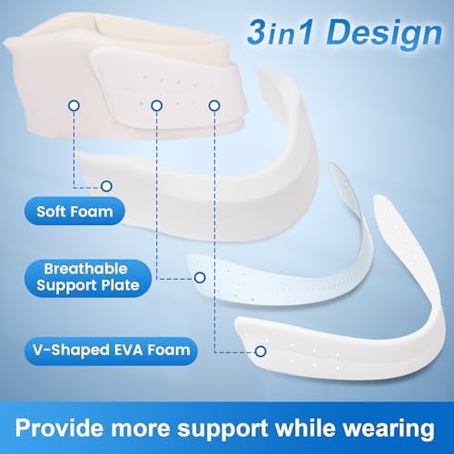 Velpeau Neck Brace for Neck Pain and Strong Support, Soft Cervical Collar for Sleeping Upright, Snoozing - Stabilizes & Relieves Pressure in Spine for Women & Men (Grey, M: 13.5-16.5" / 3" Depth)
