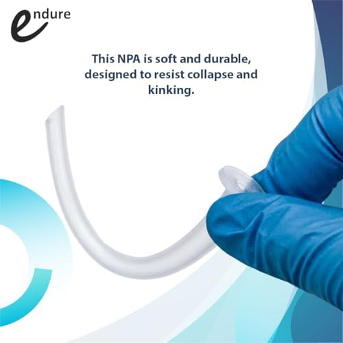 Endure Ind 28 FR Non-Adjustable Nasopharyngeal Airway 7.0 mm (NPA) – Sterile Single-Use Nasal Airway, Beveled Tip, Latex-Free, with Lubricating Jelly (2)