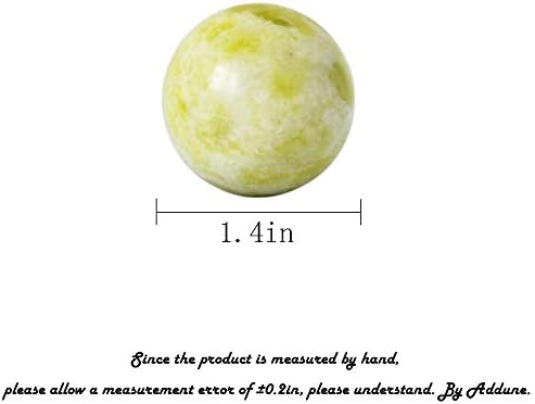 Light Green Chinese Hand Exercise Balls Baoding Ball Health Stress Balls for Therapy Natural Marble Gift with Bag