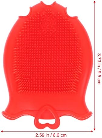 Beaupretty Silicone Baby Shampoo Brush with Soft Scalp Massager and Comfortable Grip Gentle Exfoliating Toddler Bath Scrubber for Hair Care and Relaxing Scalp Massage