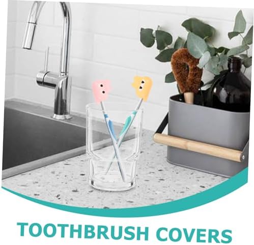 FOMIYES 3pcs Toothbrush Covers Caps: Brush Head Protector Case Plastic Travel Tooth Brushing Clip For Manual Electric Toothbrush Replacement