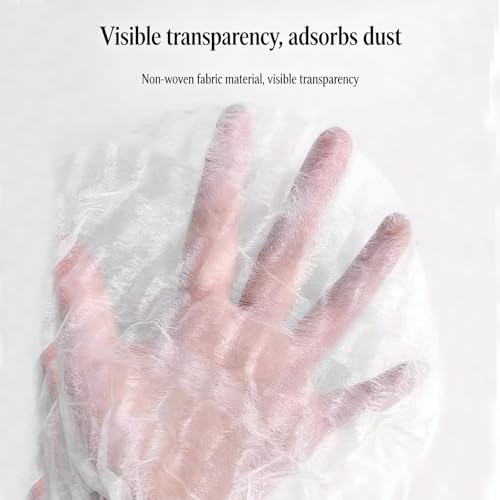 100pcs Broom Cloth Covers Multi-Purpose Microfiber Floor Towel Washable Reusable Cleaning Cloth Wet or Dry Cleaning Mops with Adjustable Drawstring for Pet Hair, Dust, Stain (100)