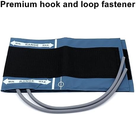 Universal NIBP Cuff for Large Adult, 33-47 cm Double Tube Reusable PU Replacement Blood Pressure Cuff, No Connector