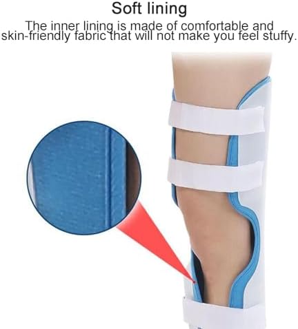 Unisex Knee Splint, Soft Lining Knee Immobilizer for Men Women, Adjustable Post Op Rom Knee Brace for Recovery Acl, Pcl, Mcl, Meniscus Tear and Fracture,L(170-180cm)