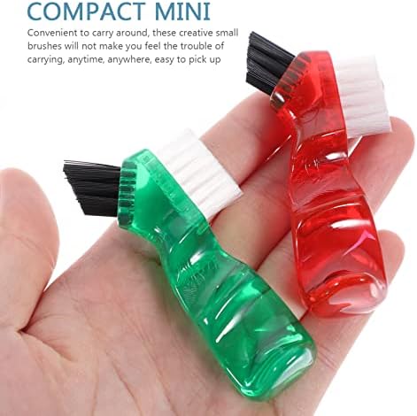 Healeved Brush 4pcs Dual Head Toothbrushes Hard Cleaning False for False Cleaning