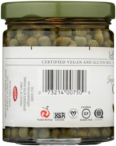 Jeff's Naturals Non-Pareil Capers, 6 Ounce (Pack of 2)