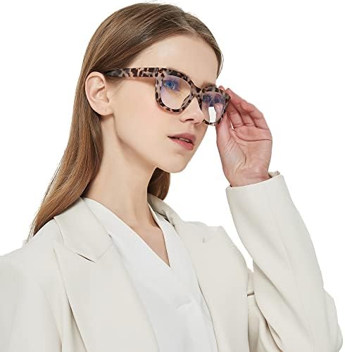 Oversized Reading Glasses for Women,3 Pack Blue Light Blocking Computer Spring hinge Readers