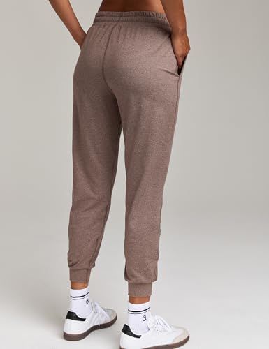 Wenamelt Women’s Performance Joggers 25''/27.5'' Drawcord Elastic Waistband Mid Rise Casual Track Pants with Pockets