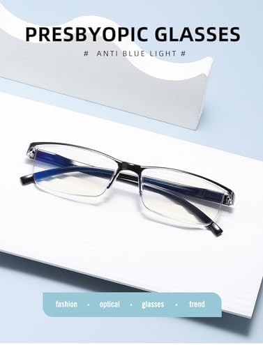 B&Q 6 Pack Reading Glasses for Women & Men – Blue Light Blocking Readers for Men & Women