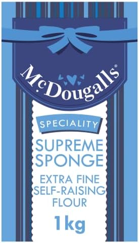 McDougalls Supreme Sponge Self-Raising Flour, 1 kg Bag (Pack of 1)
