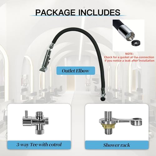 Head Spa Waterfall Equipment, Adjustable Shampoo Bowl Water Circulation Attachment for Salon Home Massage Beauty & Scalp Care(Three Modes)