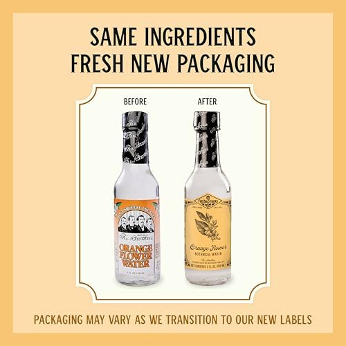 Fee Brothers Orange Flower Botanical Water - Cocktail Mixer, Aromatic Spirit and Floral Flavoring Extract, 5 fl oz