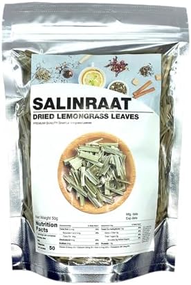 SALINRAAT - Premium Lemongrass Tea from Asia - Lemony Sweetness - Citronella - Lemongrass Tea Lemingrass Tea Dried Lemongrass Lemon Grass Dried (1.76 OZ // 50g)