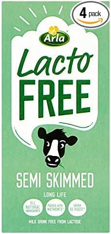Arla LactoFree Semi Skimmed Long Life Milk Drink 1 Litre - 4 Pack