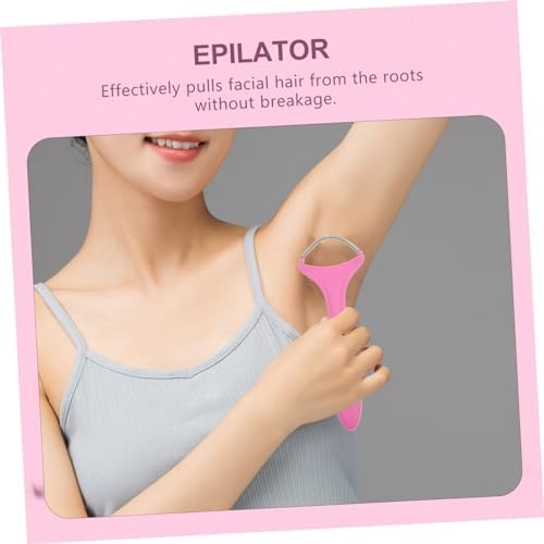 Didiseaon Spring Designed Facial Hair Remover Threader Portable Manual Hair Removal Tool for Chin Cheeks Upper Lip Neck Forehead Compact Non Electric Device for Smooth Skin Face