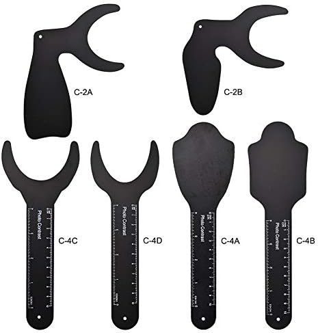 6 Pcs Dental Contraster Intraoral Photographic Dental Black Background Board Dental Photo Contrast Kit