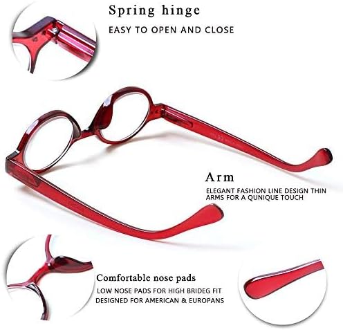 JOSCHOO 5 Pack Retro Round Reading Glasses Mini Small Comfortable Readers for Women Men (5 Mix, 1.5)Medium