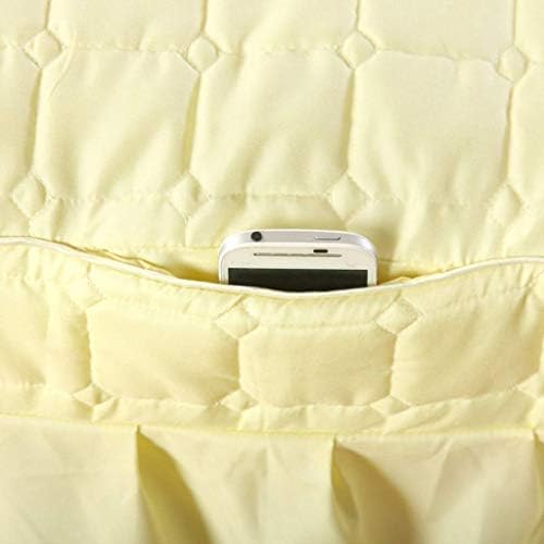 1pcs 190x80cm Bedskirt ONLY Solid Beauty Salon Massage Table Bed Sheet Bedspread Massage Sheet SPA Bed Full Cover with Hole (Beige)