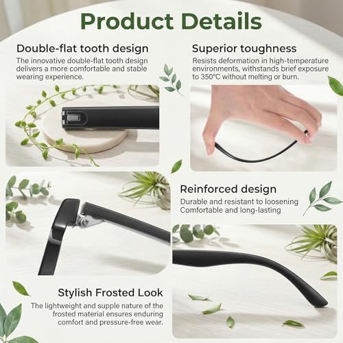 Universal Glasses Arm Replacement Kit, Includes Eyeglasses Legs, Screws, Screwdriver, Washers, Nose Pads for Sunglasses, Reading Glasses Repair