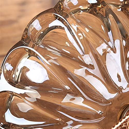 Fruit Bowls Crystal Glass Fruit Plate Modern Creative Handmade Candy Plate Home Living Room Decor Transparent Fruit Bowl Metal Base Fruit Dish Fruit Basket
