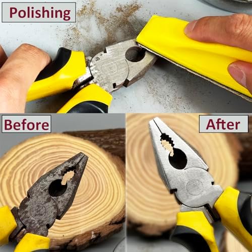 80 PCS Sandpaper, Grit 80 120 180 240 320 400 600 800 Detail Sander Paper, 3.5”x 1 Micro Sandpaper kit Hand Sanding Block with Hook and Loop Sanding Strips for Narrow Spaces Polishing