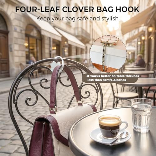Compact Foldable Bag Hook - Portable Table and Purse Holder