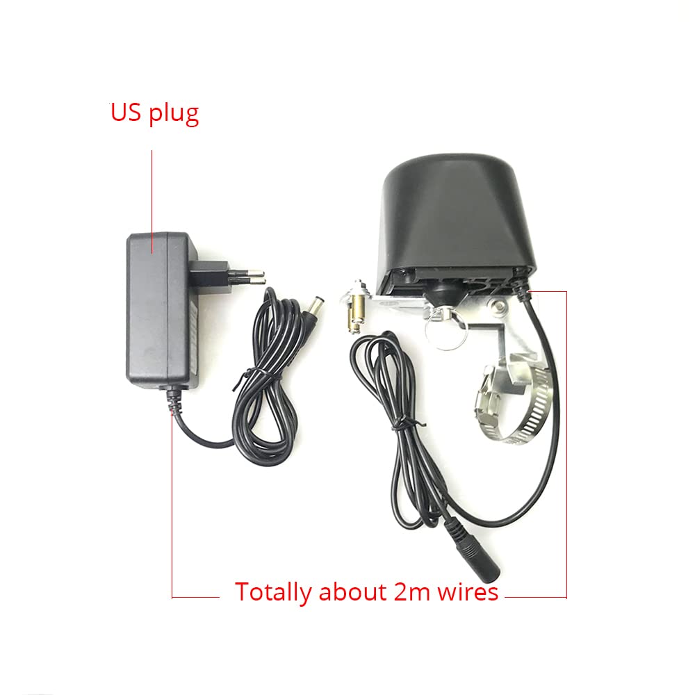 EVERSECU Tuya Smart WiFi & Bluetooth Smart Water Valve, Shutoff WiFi Control Water Valve Compatible with Alexa, Google and Application Program iOS/Android