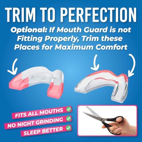 HONEYBULL Anti Grinding Night Guard Set, Custom Molded Mouth Guards for Teeth Grinding, 2 Thicknesses for Light & Heavy Bruxism, Comfortable Fit (6 Pack Mixed)