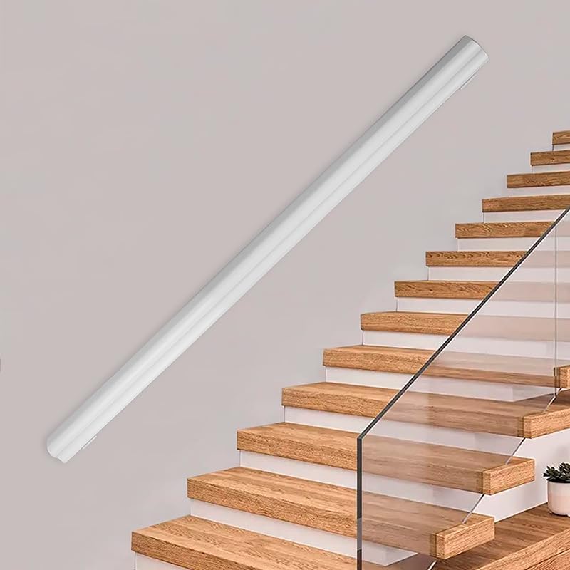 Wooden Handrails, 1-14ft Non-Slip Staircase Handrail,Wall Mounted Barrier-Free Staircase Grab Bar for Elderly, for Home Garden Corridor Lofts Kindergarten Guardrail Decking Railings (3FT)