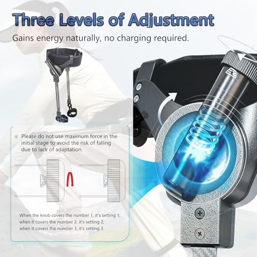 Power Walking Aids Exoskeleton Legs for Mobility Assistance - Adjustable Strength Rehab Device for Disabled Adults & Elderly - Leg Walking Training & Exercise Equipment