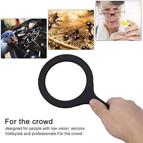 Magnifying Glass with Light, 3X Magnifier Illuminated Handheld Reading Magnifier Zoom Magnifying Lens Jewelry Magnifying Glass for Reading Small Prints