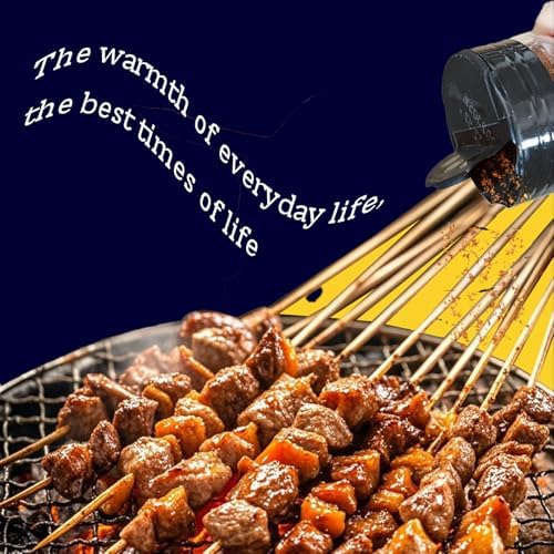 chinese skewer seasoning, Barbecue seasoning,100g - Healthy Natural Ingredients, Delicious Smoky Flavor, Convenient Dual Shaker - Perfect for Grilling, Skewers & Outdoor Cooking - Ideal for Families & barbecue Enthusiasts