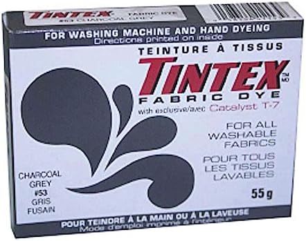 Tintex Brand Charcoal Grey Fabric Dye 53