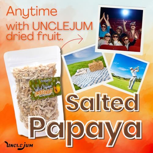 Thai Papaya Dried Fruit Sweet Sour and Salted Snack Tastes in one bite (30grams)