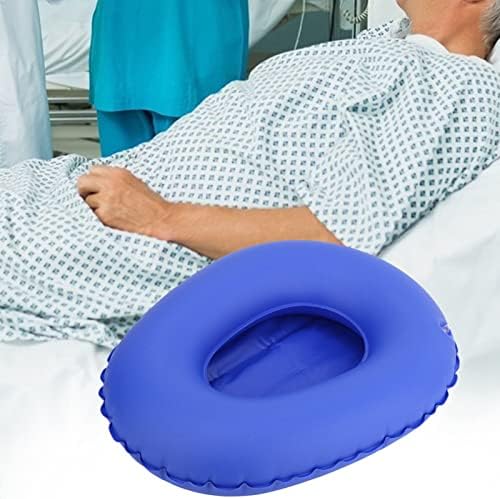 Jeanoko 1PCS Bedridden Male Urinal Device, Reusable Storage Inflatable Pan, Anti Bedsore Toilet Urinal for Elderly Bedridden Patients, Bed Pan for Elderly Women Females 14×8×1CM